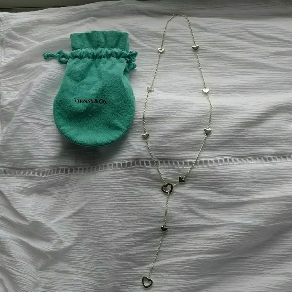 Tiffany silver heart necklace